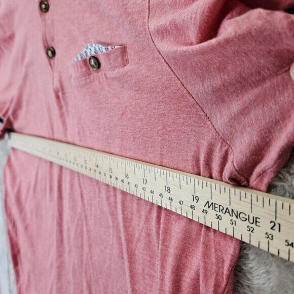 Ted Baker Golf Polo Shirt Pink Pocket 100% Cotton Short Sleeve Men's Size 4 - Picture 3 of 10